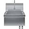 Amgood Stainless Steel Hands Free Wall Mounted Hand Sink 17 in. x 15 in. with double knee valves and faucet SINK HS-17KV-Z - alternate 7